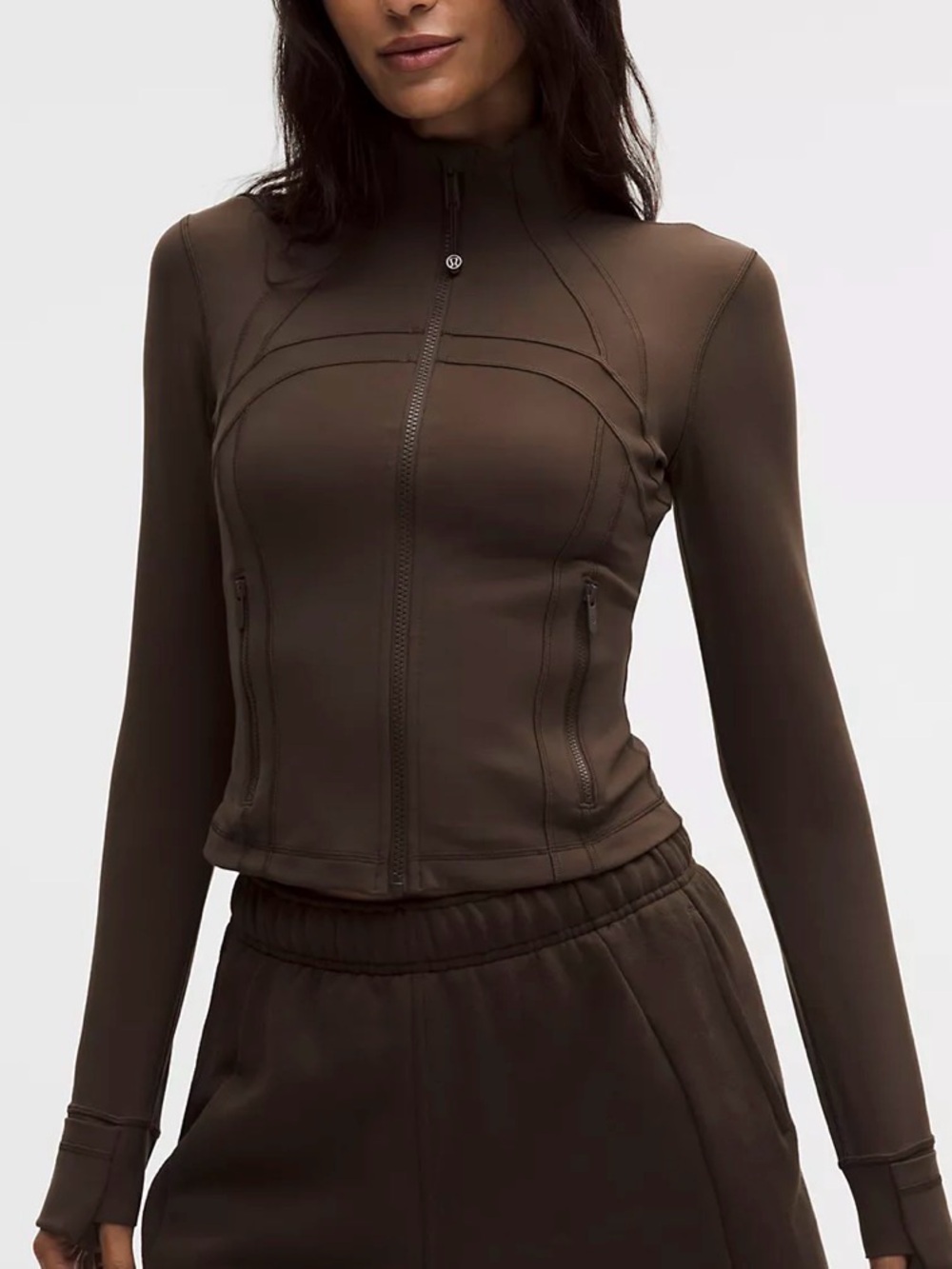 lululemon Cropped Define Jacket Nulu brown size 8